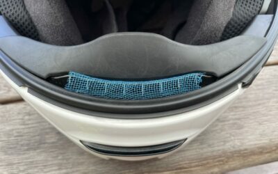 Adding in a bug-filter to my upper air-vent on my Shoei Neotec II helmet